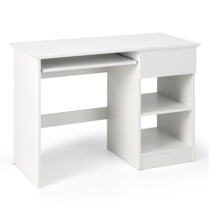 Home Office Desk with 2 tier storage 