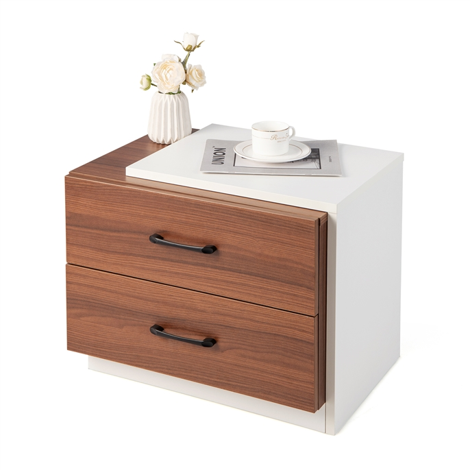 Modern Nightstand with 2 Drawers